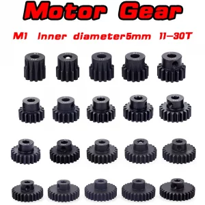 MOTOR GEAR Mod1mm Diam5mm 11T 12T 14T 15T 17T 18T 20T 21t 22T 24T 25T 26T 28T 30T 1/Pack