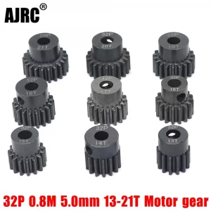 STEEL MOTOR GEAR Mod0.8mm, 32DP, Diam5mm 1/Pack