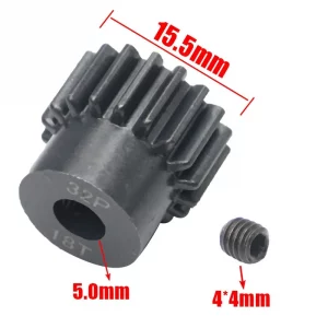 STEEL MOTOR GEAR Mod0.8mm, 32DP, Diam5mm 1/Pack