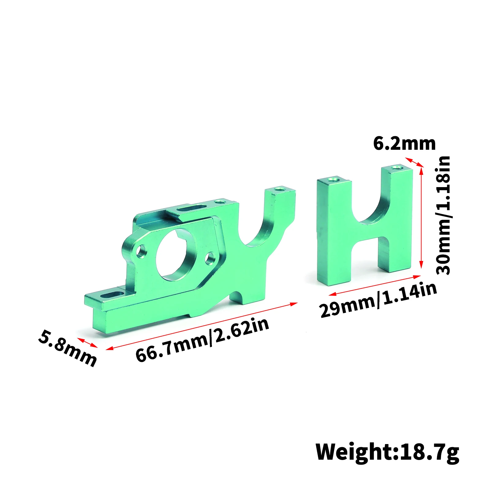 Metal Adjustable Motor Mount #1895 #1896 #1897 Upgrade For WLtoys 1/10 RC Car 104072 104001 104002 - Image 7