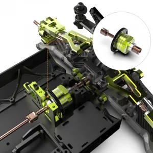 CENTRAL DIFF for OMNI-TERMINATOR RLAARLO 1/10 Original Metal Parts