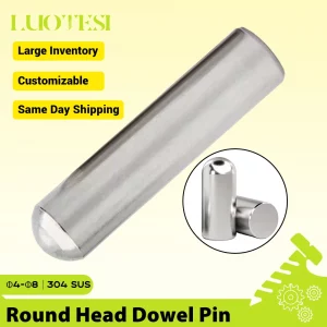 Pins M2 x 10mm 304 Stainless Steel Round Head 50/Pack