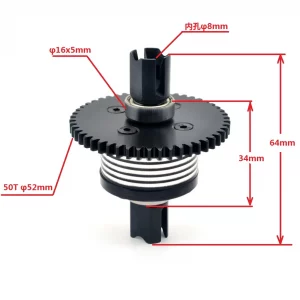 DBX-07 / EX-07 ZD Racing 50T 43T Center Differential Gear Set for DF-Models 8654 1/7 1/8