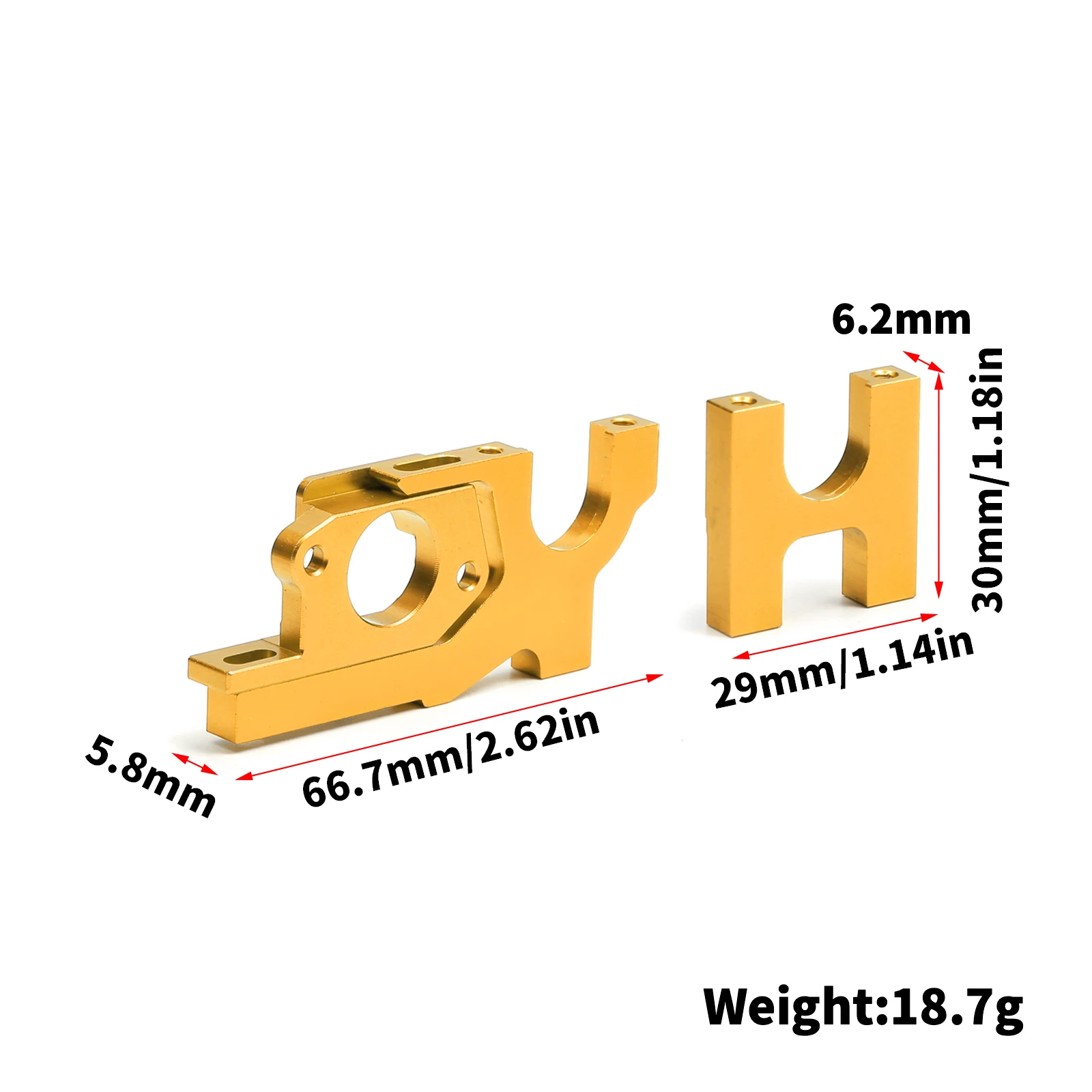 Metal Adjustable Motor Mount #1895 #1896 #1897 Upgrade For WLtoys 1/10 RC Car 104072 104001 104002 - Image 9