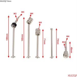 Wltoys 104001 104002 Metal Front Middle Rear Drive Shaft CVD Dogbone Set 1/10