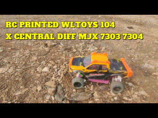 3D V6 WLTOYS 104 X CENTRAL DIFF MJX RC CAR TRUGGY 1:10 (PREMIUM)